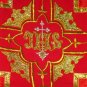 Red Chasuble Vestment Fiddleback 5 Piece Latin Mass NEW Gold Orphrey Embroidery