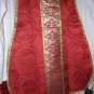 Red Chasuble Set Fiddleback Vestment Latin Mass NEW + Maniple,Stole,Veil, Burse