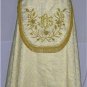 Gold Cope Vestment with Stole Gold Brocade Damask Fabric Embroidery High Mass