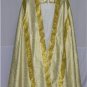 Gold Cope Vestment with Stole Gold Brocade Damask Fabric Embroidery High Mass