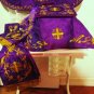 Agnus Dei Purple Chasuble Vestment Fiddleback 5 Pcs+Maniple,Stole,Veil,Burse