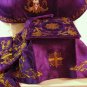 Agnus Dei Purple Chasuble Vestment Fiddleback 5 Pcs+Maniple,Stole,Veil,Burse