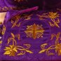 Agnus Dei Purple Chasuble Vestment Fiddleback 5 Pcs+Maniple,Stole,Veil,Burse