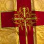 Gold Chasuble Vestment Fiddleback + Humeral Veil NEW+Maniple,Stole,Veil,Burse