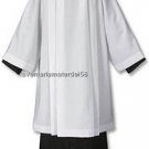 Catholic Box Pleated Surplice Plain Polyester SM, MED, LARGE, X-LG