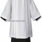 Catholic Box Pleated Surplice Plain Polyester SM, MED, LARGE, X-LG