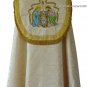 Catholic Vintage Style Christmas Nativity Cope Embroidered Gold Damask Lovely!