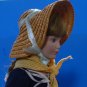 Franklin Mint Porcelain Doll 1983 Heirloom Doll 17 Inches Vintage with Stand