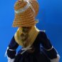 Franklin Mint Porcelain Doll 1983 Heirloom Doll 17 Inches Vintage with Stand
