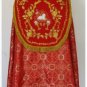 Red with Gold Cope Vestment Agnus Dei Design Satin Lined Traditional Catholic