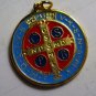 Saint Benedict Medal Gold Plate w/Laminate 1.25" approx.