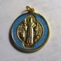 Saint Benedict Medal Gold Plate w/Laminate 1.25" approx.