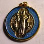 Saint Benedict Medal Gold Plate w/Laminate 1.25" approx.