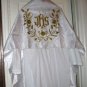 Humeral Veil Embroidered Vestment White Damask Satin Lined Pockets Latin Mass