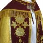Gold Cope Vestment Satin Lined Traditional Catholic Embroidered+Humeral Veil