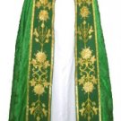 Green Cope with Stole and Humeral Veil Vestment Lined Trad Catholic Embroidered