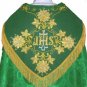 Green Cope with Stole and Humeral Veil Vestment Lined Trad Catholic Embroidered