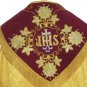 Gold Brocade Cope Vestment Satin Lined Trad Catholic Embroidered+Humeral Veil