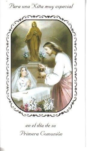 First Communion Greeting Card Catholic Girl Spanish