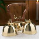 Sanctuary Altar Bells Three Bells Brass and Wood 2.50"W x 5"H Sanctuary Altar Bells Three Bells Brass and Wood 2.50"W x 5"H