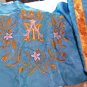 Marian Blue Humeral Veil Ave Maria Symbol Lilies Embroidered Lovely!