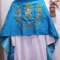 Marian Blue Humeral Veil Ave Maria Symbol Lilies Embroidered Lovely!