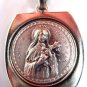 Saint Therese Medal Metal Key Chain Catholic Lovely!