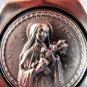 Saint Therese Medal Metal Key Chain Catholic Lovely!