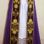 Purple Cope Vestment Satin Lined Traditional Catholic Embroidered+Humeral Veil