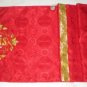 Humeral Veil Embroidered Vestment Red Damask Satin Lined Pockets Latin Mass