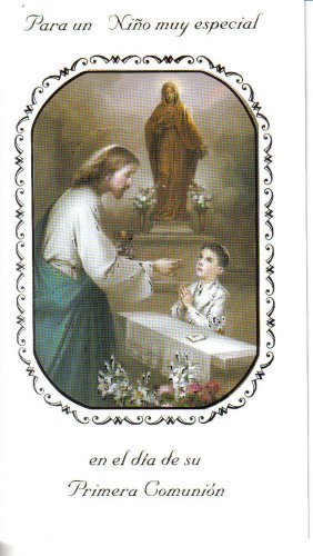 First Communion Greeting Card Catholic Boy Spanish