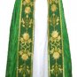 Green Cope Vestment Satin Lined Traditional Catholic Embroidered+Humeral Veil