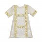 White Solemn High Mass Set, Fiddleback Chasuble, Cope, Stoles, Maniples, Dalmatic, Tunicle