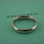 Authentic Tiffany&Co 18k White Gold Wedding Band 4MM  Sz 11.