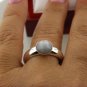 STERLING SILVER  GREY TIGER'S EYE RING   SIZE 8