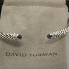DAVID YURMAN  5 mm Cable Classics Bracelet with Amethyst and Diamonds