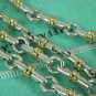 Vintage Tiffany & Co Sterling Silver and 18K Gold Bar Link Chain Necklace Mint