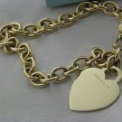 Tiffany&CO Tiffany Heart Tag Charm Bracelet 18K YELLOW GOLD, PRISTINE CONDITION
