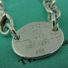 TIFFANY & Co RETURN TO TIFFANY OVAL TAG LINK NECKLACE 15.75" inch