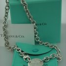 TIFFANY & Co RETURN TO TIFFANY OVAL TAG LINK NECKLACE 15.5" inch.