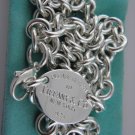 TIFFANY & Co RETURN TO TIFFANY OVAL TAG LINK NECKLACE 15"INCH