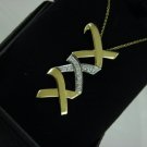 Tiffany & Co Paloma Picasso 18K&platinum 0.30TCW APRROX  X COLLECTION NECK