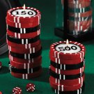 Poker chip candles