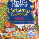 Fix-It and Forget-It Christmas Cookbook 600 Slow Cooker Holiday Recipes Paperback Cheap
