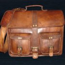 Men's Genuine Vintage Leather Messenger Shoulder Laptop Bag - Mens Leather Bags