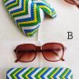 vtg CHEVRON hard glasses case, dead stock, new old stock,never used,colorful,graphic,vivid