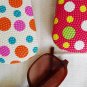 vtg POLKADOT hard glasses case,dead stock,new old stock,never used,colorful,Candy