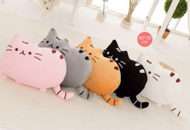 40*30CM 1 PCS Free Shipping Five Colors Pillows Cartoon Pusheen Cats Plush Toys