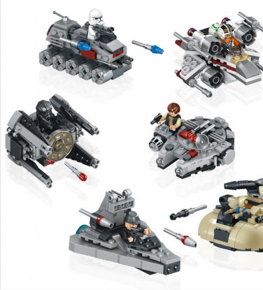 6pcs/set Star Wars Building Blocks Compatible with Lego toys