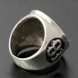 Stainless Steel Silver Biker 81 Support World Ring Mens Motorcycle Biker 81 Ring hells angels